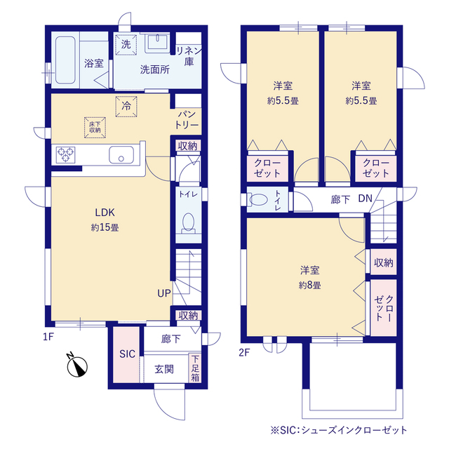 グラファーレ4268仙台市台原８期３棟の見取り図