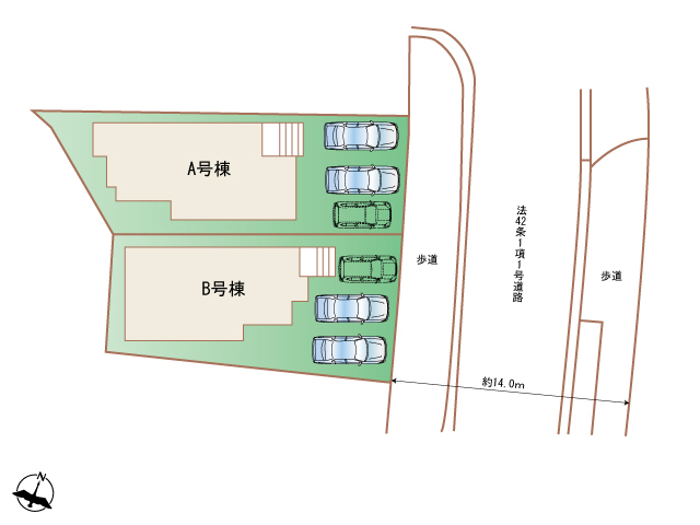 ハートフルタウン名護市大北3丁目4723番の見取り図