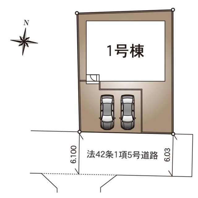 クレイドルガーデンつくば市今鹿島 第2の見取り図