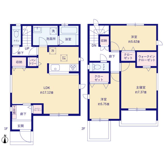グラファーレ4237名古屋市野南町２期２棟の見取り図