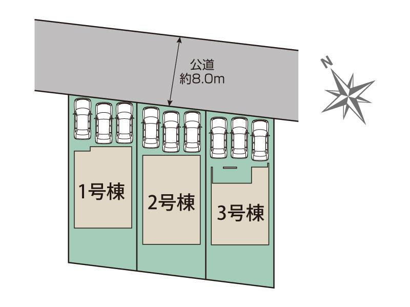 ブルーミングガーデン札幌市西区発寒６条１４丁目３棟の見取り図