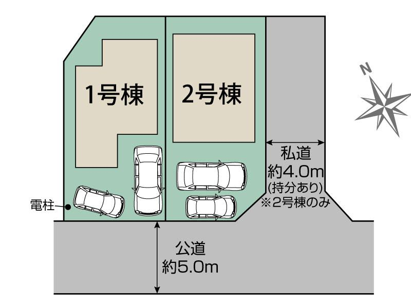 ブルーミングガーデン日野市栄町４丁目２棟の見取り図
