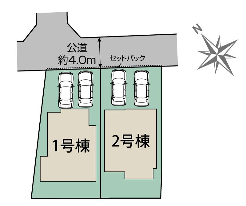 ブルーミングガーデン熊本市東区山ノ内３丁目２棟の見取り図