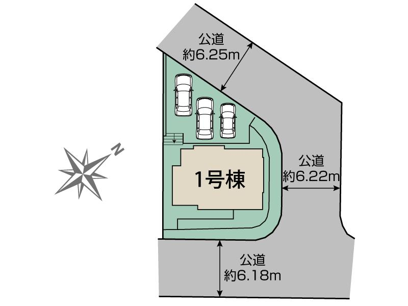 ブルーミングガーデン豊能町光風台４丁目２期１棟の見取り図