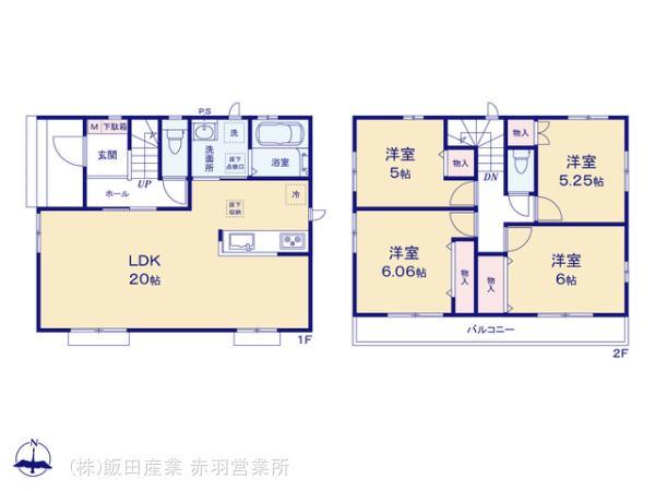 ハートフルタウン蓮田市末広2丁目の見取り図
