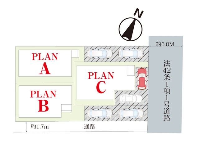 ハートフルタウン春日部市粕壁東Ⅰの見取り図