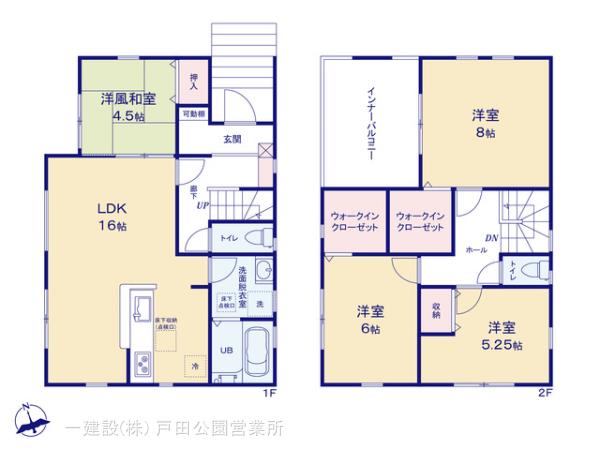 リーブルガーデン上尾市瓦葺３期の見取り図