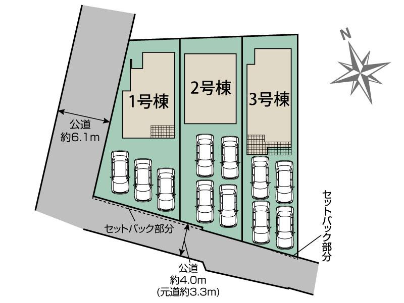 ブルーミングガーデン豊田市中町中郷３棟の見取り図