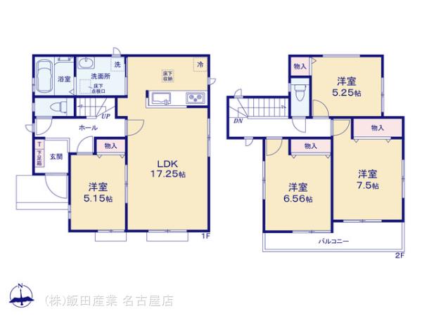 ハートフルタウン(名)春日井市東神明町の見取り図