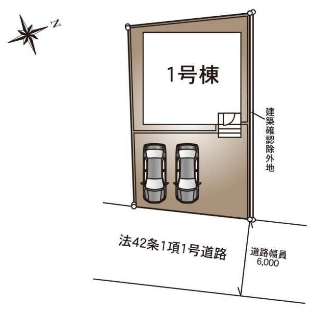 クレイドルガーデン龍ケ崎市愛戸町 第1の見取り図