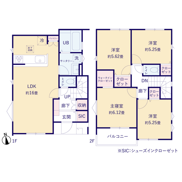 ティアラ4230川口市辻１棟の見取り図
