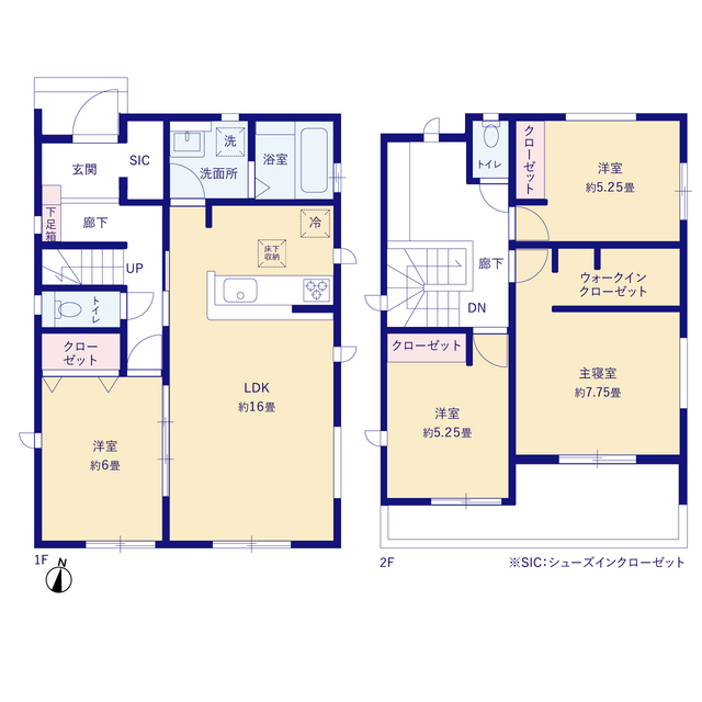 グラファーレ与那原町上与那原４棟の見取り図
