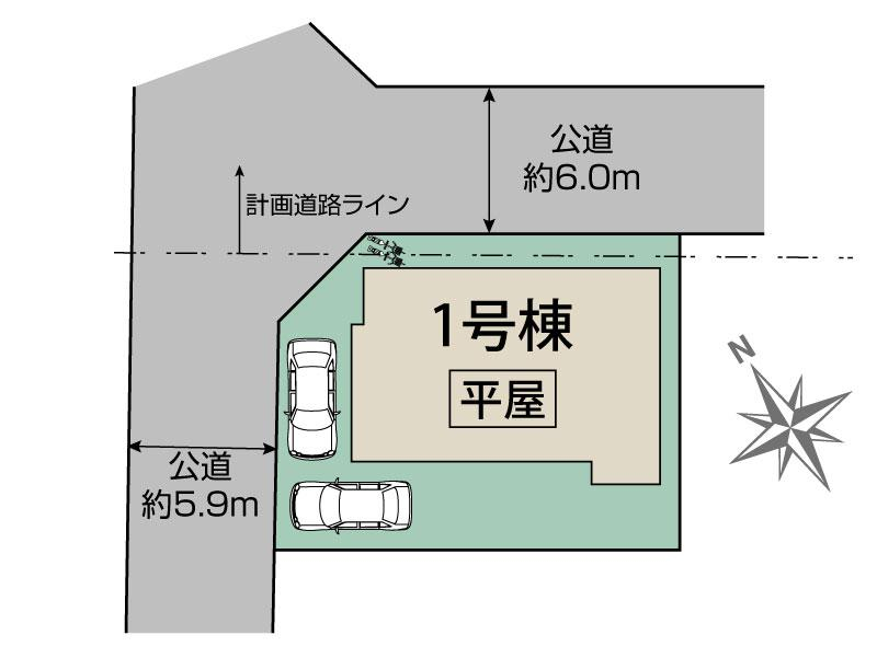 ブルーミングガーデン千葉市若葉区都賀の台３丁目１棟の見取り図