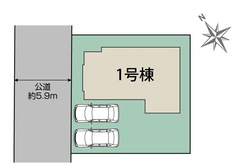 ブルーミングガーデン千葉市稲毛区長沼原町２期１棟の見取り図