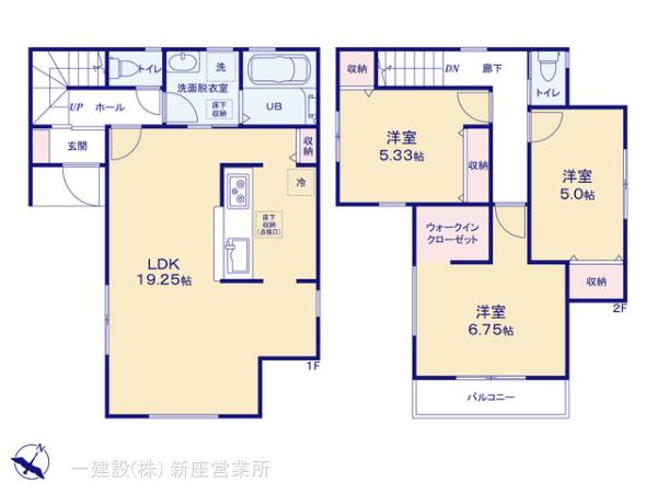 リーブルガーデン富士見渡戸の見取り図