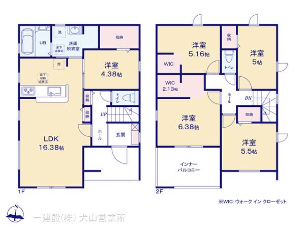 リーブルガーデン犬山市長者町三丁目の見取り図