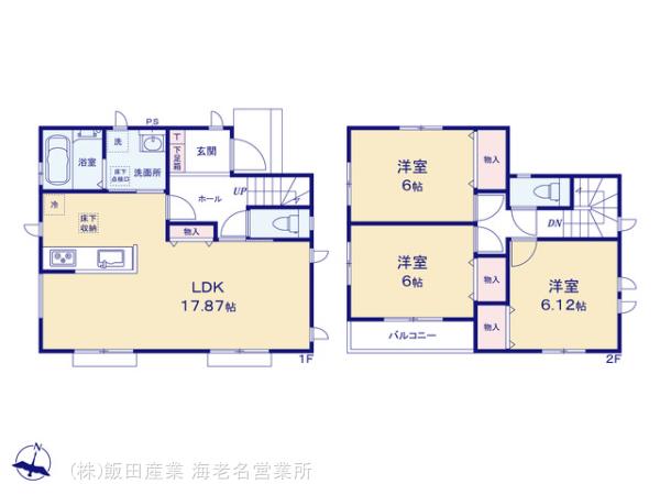 ハートフルタウン海老名市大谷南3丁目4760番の見取り図