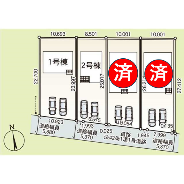 クレイドルガーデン前橋市粕川町女渕 第2の見取り図