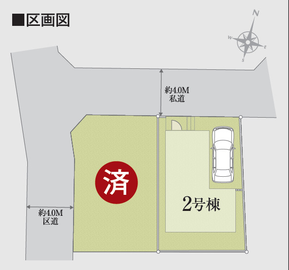 リナージュ練馬関町北５丁目　第１期の見取り図