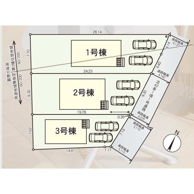 クレイドルガーデン大田原市富士見 第2の見取り図