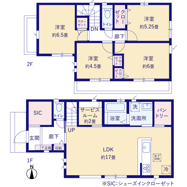 グラファーレ4205横須賀市久里浜台５期１棟の見取り図