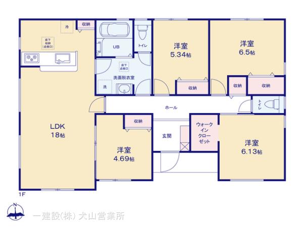 リーブルガーデン岐阜市茶屋新田の見取り図