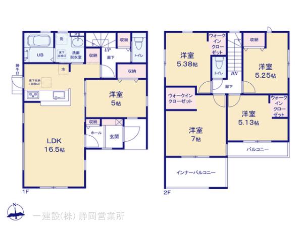リーブルガーデン浜松市中央区北島町の見取り図