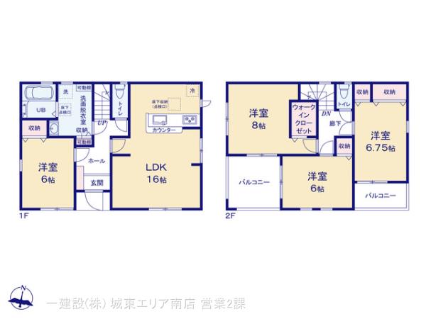 リーブルガーデン三郷中央駅２期の見取り図