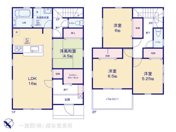 リーブルガーデン松伏町田中第５の見取り図