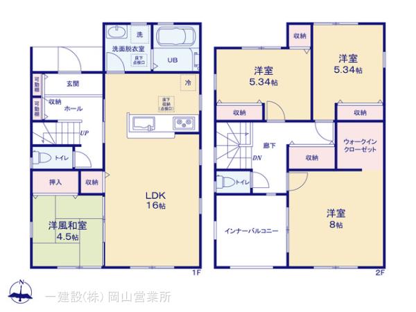 リーブルガーデン中区福泊第８の見取り図