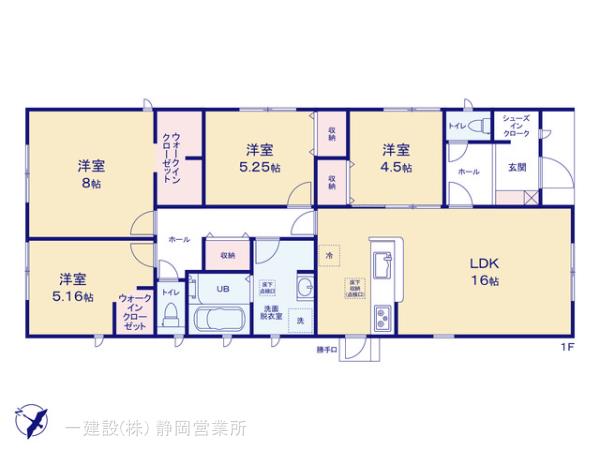 リーブルガーデン牧之原市細江７期の見取り図