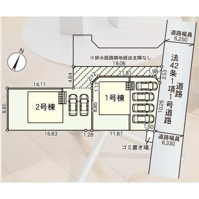 クレイドルガーデン石巻市広渕 第12の見取り図