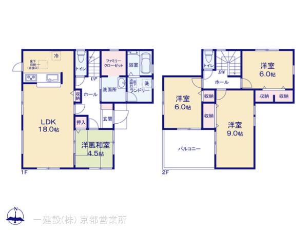 リーブルガーデン天理市田井庄町第３の見取り図