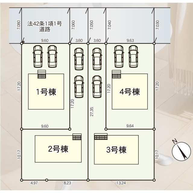 クレイドルガーデン八戸市諏訪 第3の見取り図