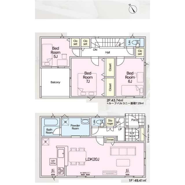 クレイドルガーデン八戸市諏訪 第3の見取り図