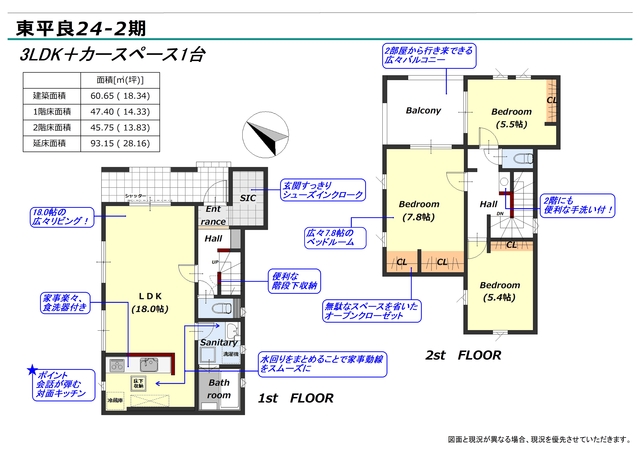 リナージュ東平良２４－２期の見取り図
