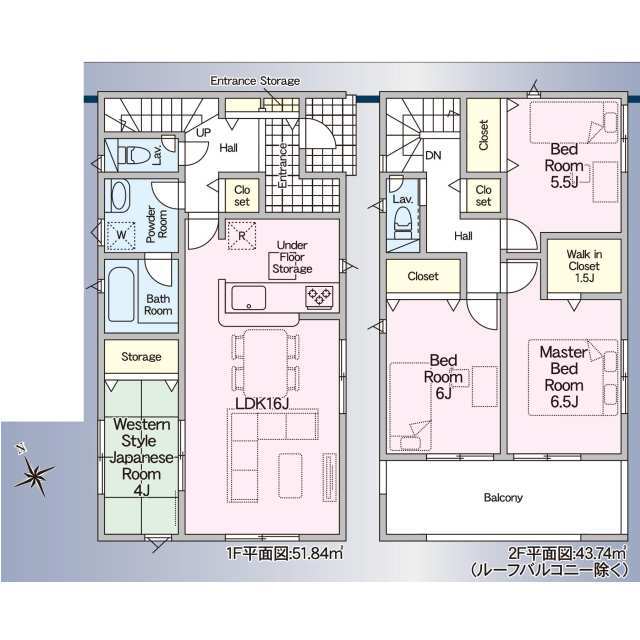 クレイドルガーデン尾張旭市印場元町北山 第1の見取り図