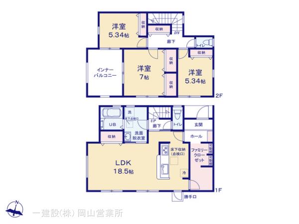 リーブルガーデン東区南古都第４の見取り図
