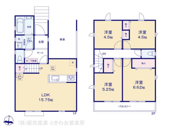ハートフルタウン富士見鶴瀬東2丁目Ⅴの見取り図