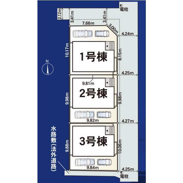 クレイドルガーデン八尾市新家町 第1の見取り図