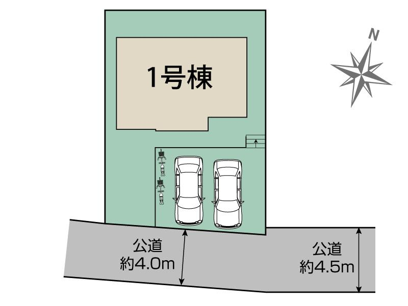 ブルーミングガーデン八王子市長房町１棟の見取り図