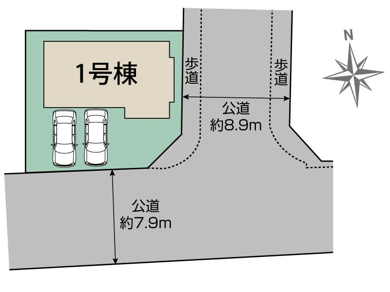 ブルーミングガーデン流山市江戸川台東４丁目１棟の見取り図