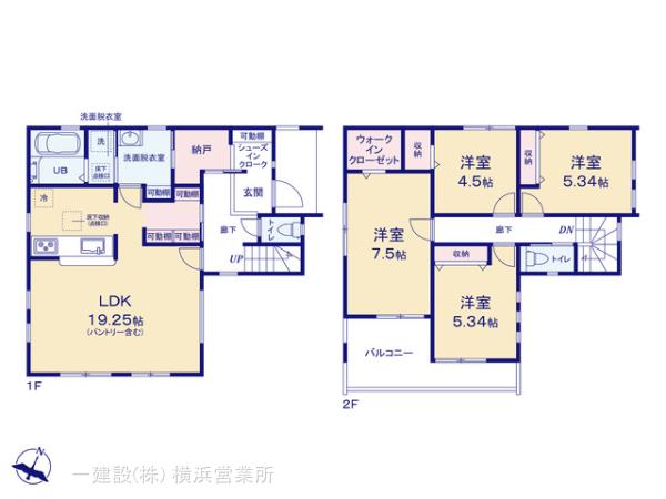 リーブルガーデン旭区中沢１丁目の見取り図