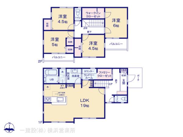 リーブルガーデン瀬谷区橋戸３丁目の見取り図