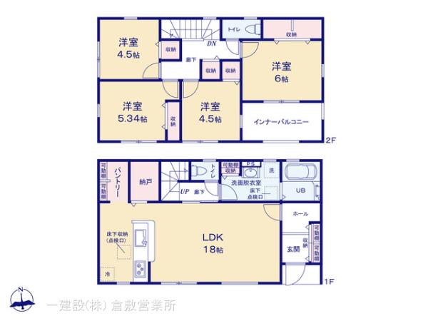リーブルガーデン倉敷大内第３の見取り図