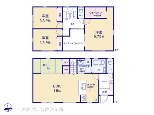 リーブルガーデン倉敷大内第３の見取り図
