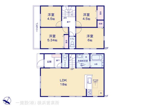 リーブルガーデン旭区白根８丁目の見取り図