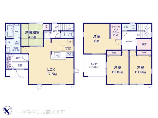 リーブルガーデン若葉区千城台南４丁目の見取り図
