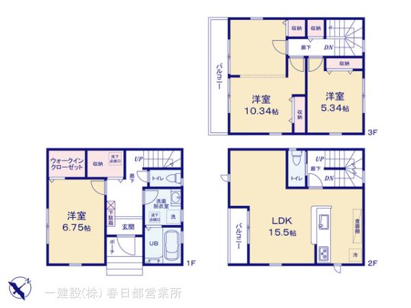 リーブルガーデン岩槻区釣上新田の見取り図