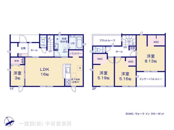 リーブルガーデン美浜町上野間郷戸の見取り図